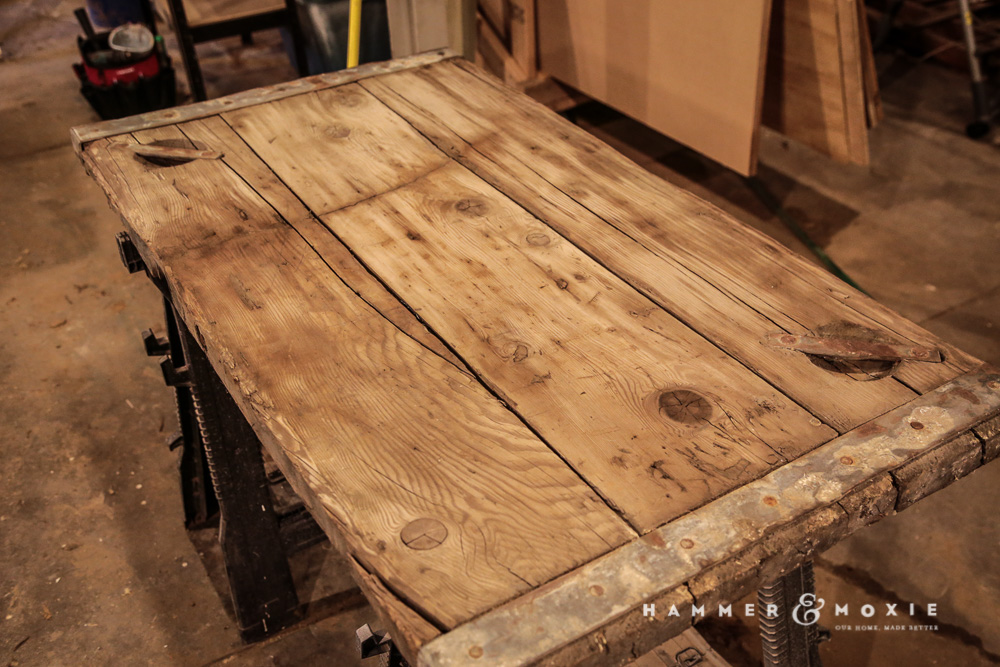 WWII Ship Hatch Turned Coffee Table | Hammer &amp; Moxie